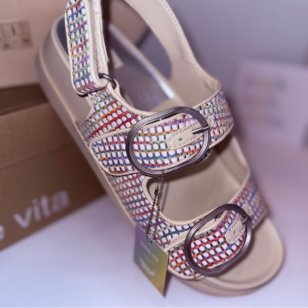 🆕 Womens Dolce Vita Multicolor Strappy Sandals - Size 9 🆕 - Picture 3 of 16